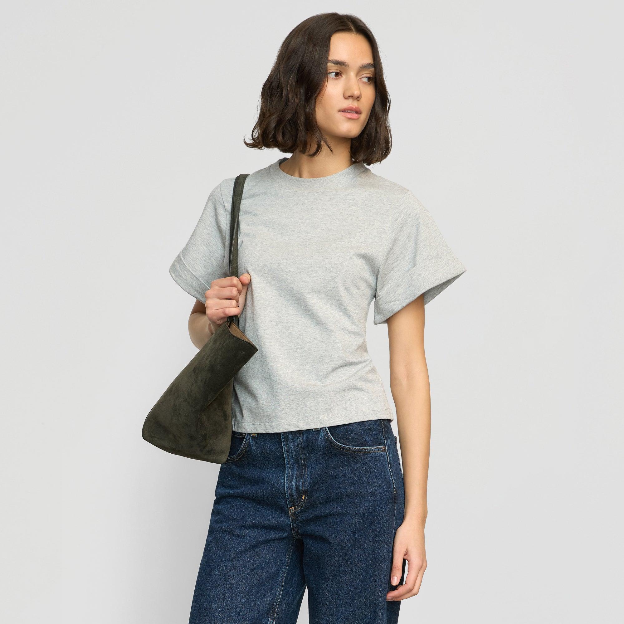 Terri Organic Cotton Structured-Cuff Tee Product Image