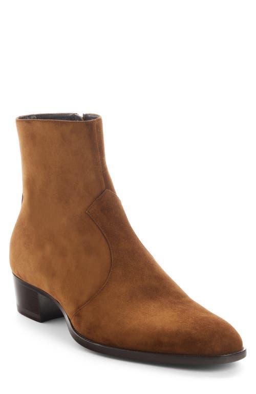Mens Wyatt 40 Suede Zip Ankle Boots Product Image