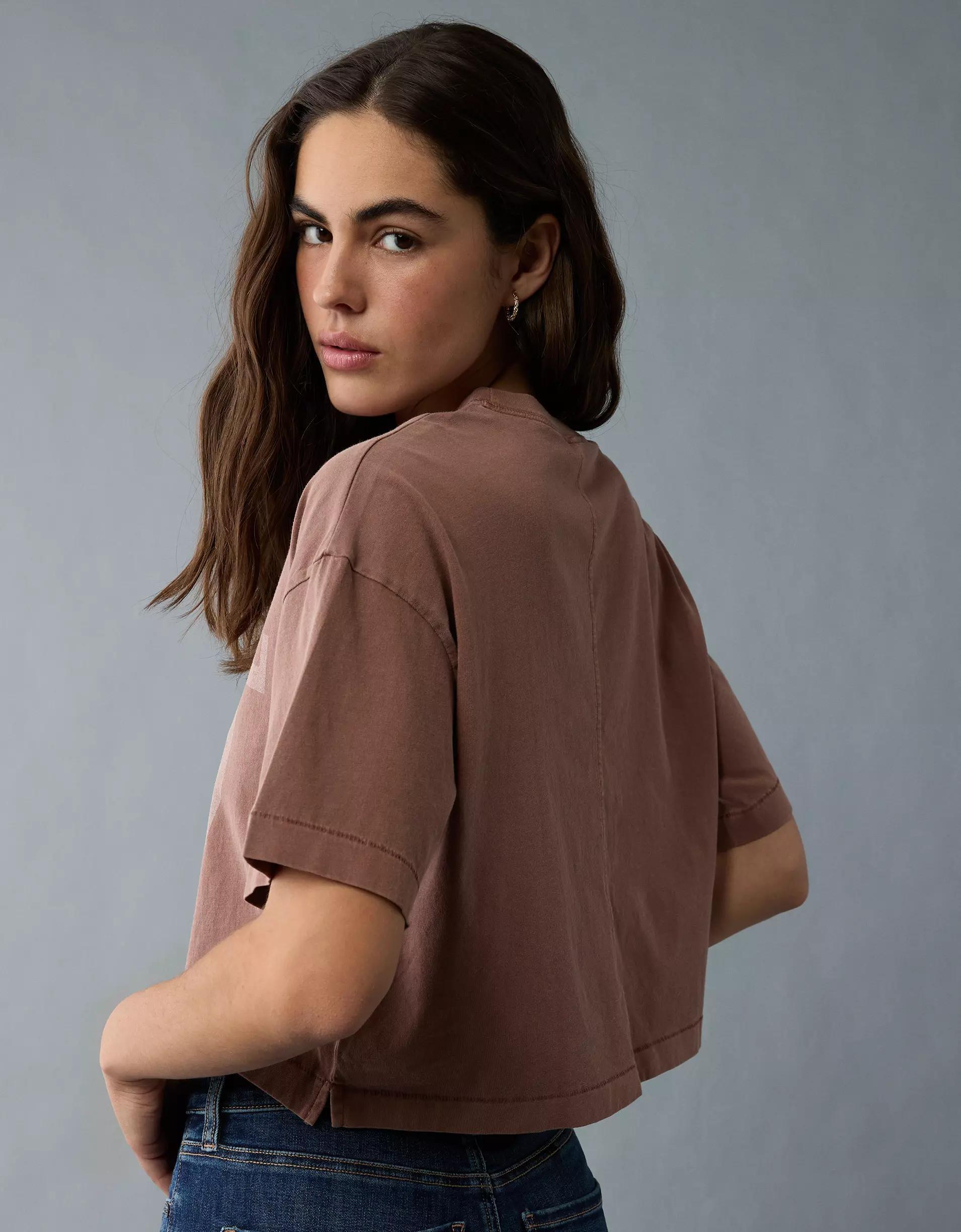 AE Boxy Cropped Destination Graphic T-Shirt Product Image