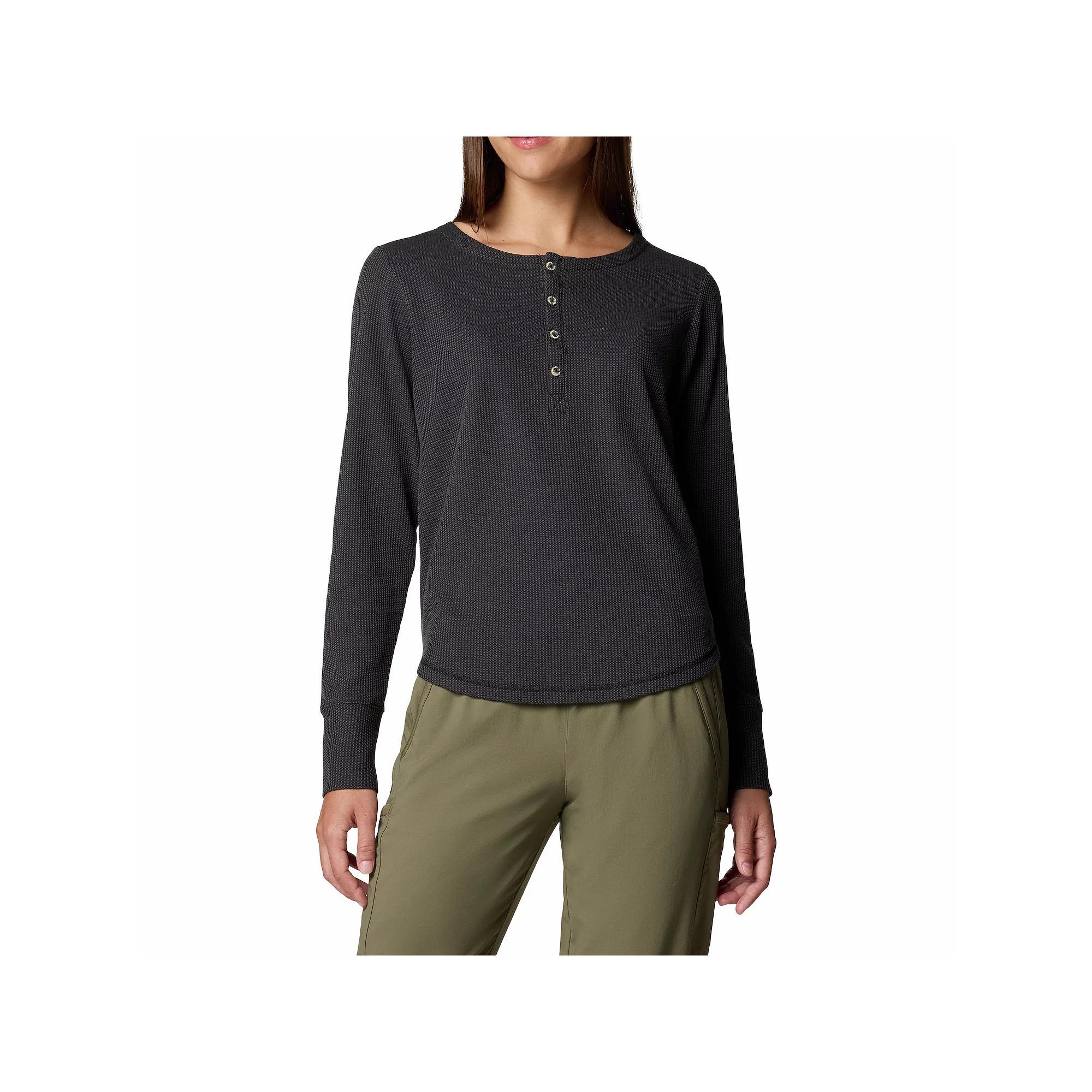 Womens Columbia Blue Point Fall Long Sleeve Henley Product Image