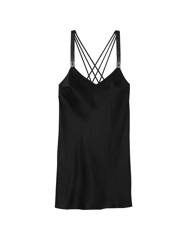 Scattered Shine Strap Satin Strappy-Back Slip Product Image