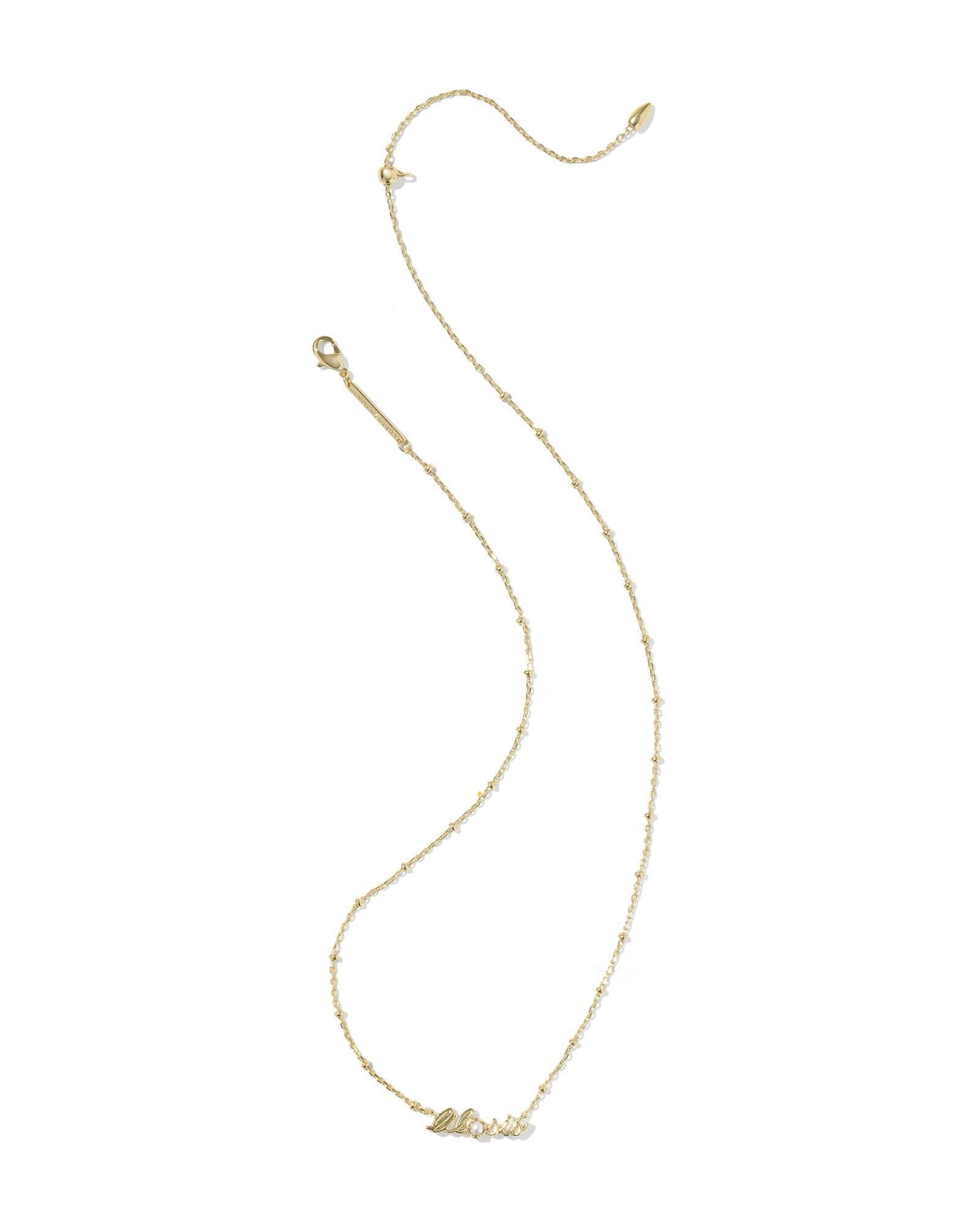 Lil Sis Gold Short Pendant Necklace Product Image