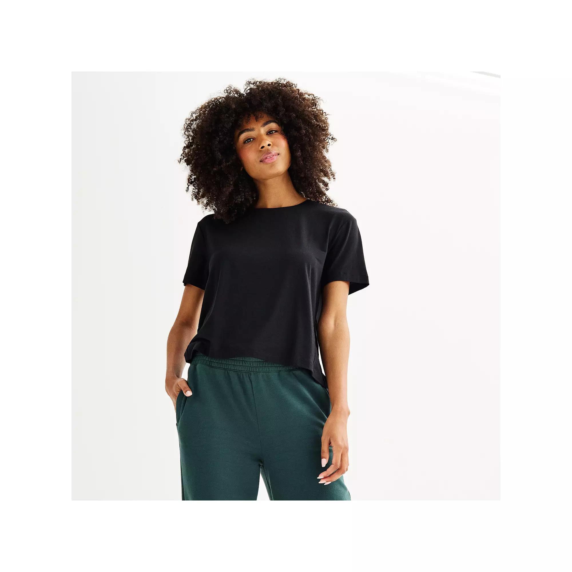 Women's FLX Easy Restore Short Sleeve Crewneck Tee, Size: Large, Modern White Product Image