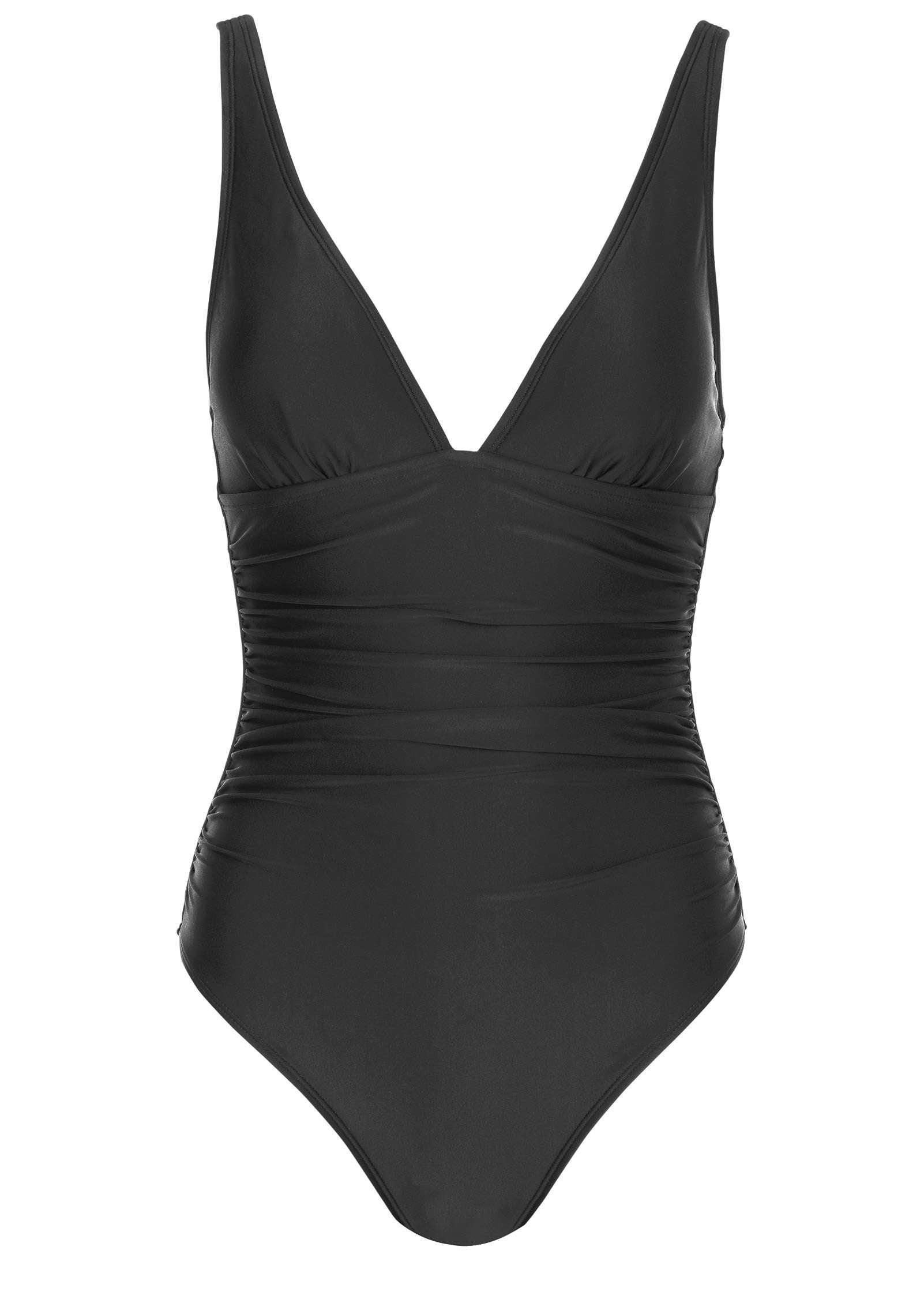 Riviera Ruched One-Piece - Black Product Image