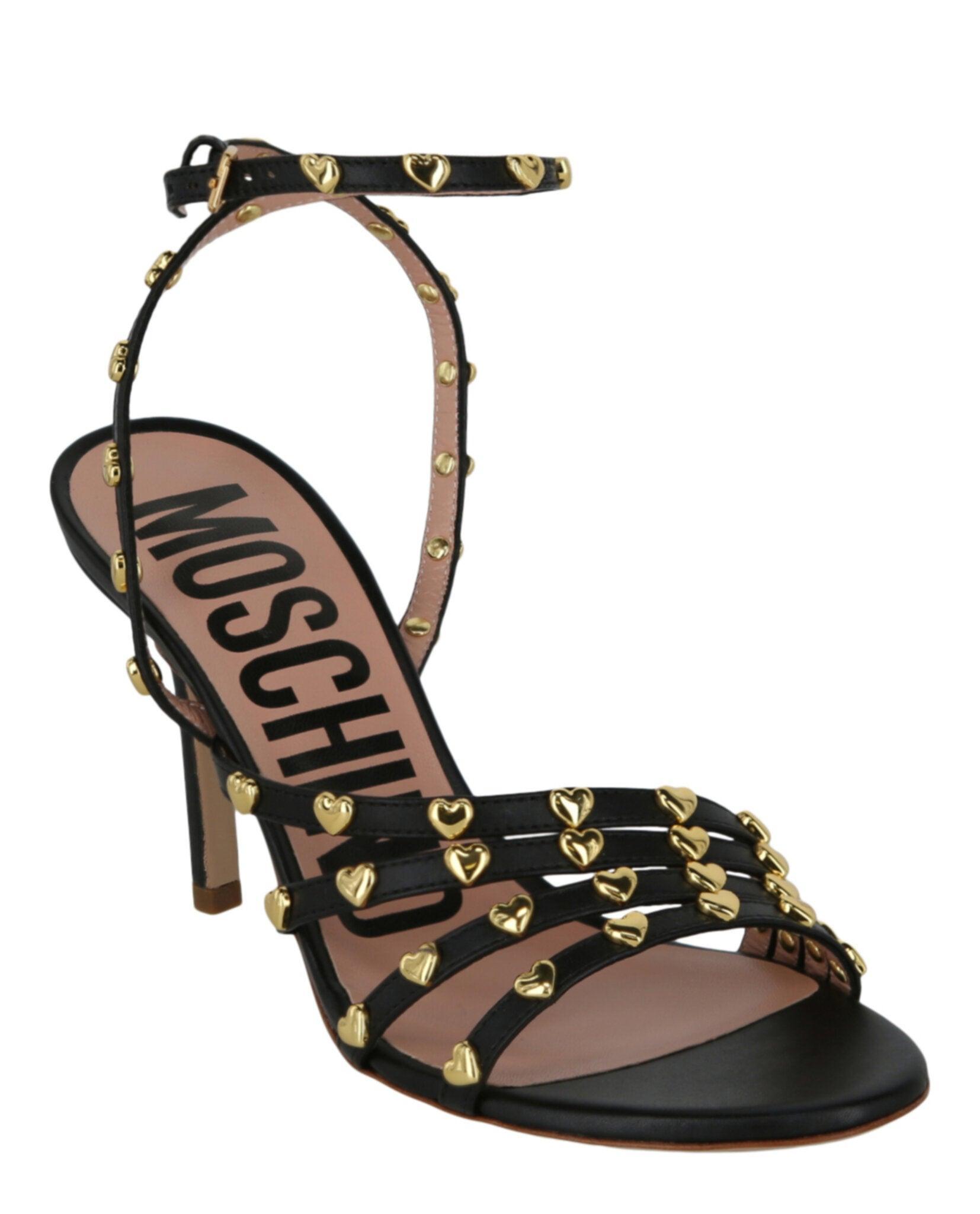 Moschino Stud-Embellished Heel Sandals Product Image