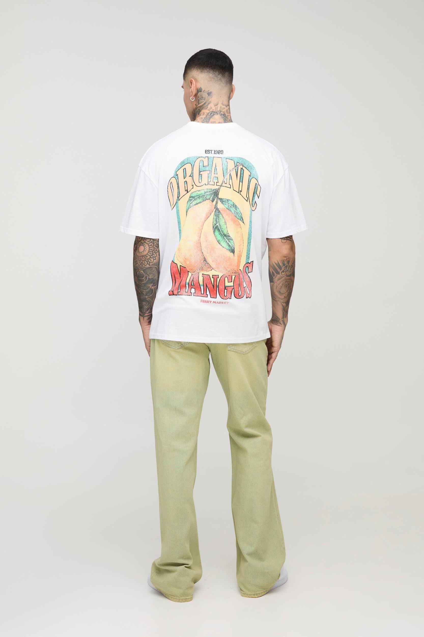 Tall Relaxed Rigid Flare Stacked Knee Rip Denim Jeans | boohooMAN USA Product Image