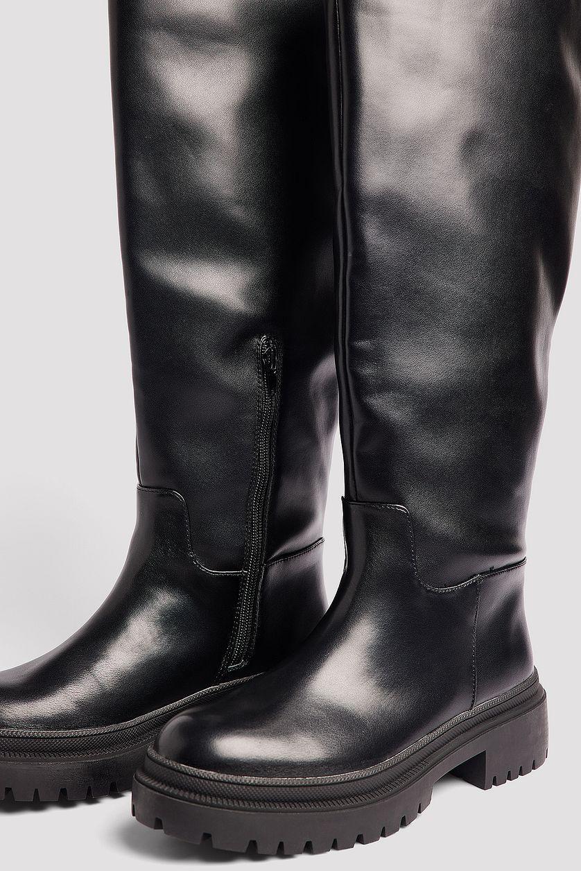 Profile Sole Shaft Boots Product Image