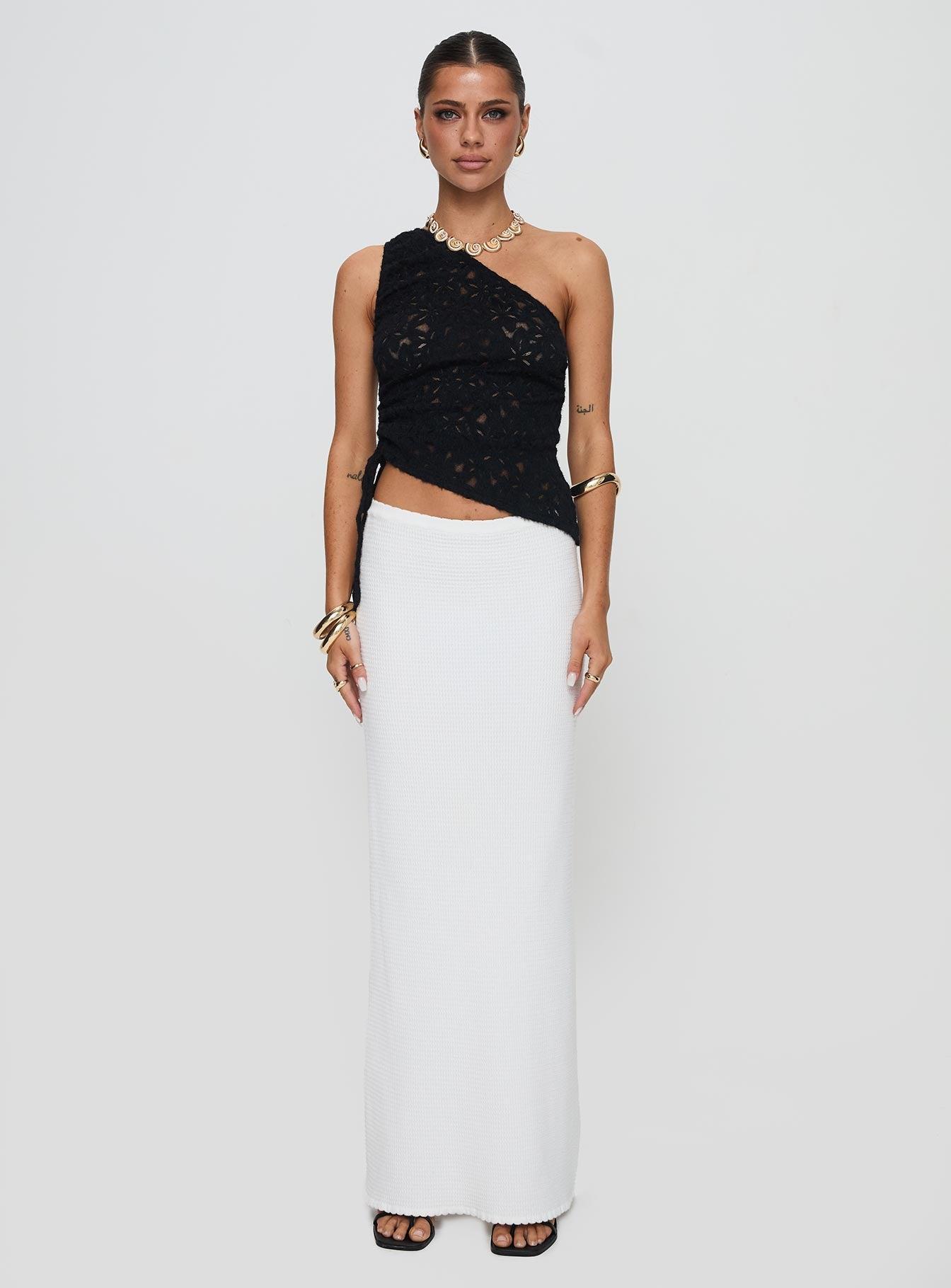 Sensua One Shoulder Top Black Product Image