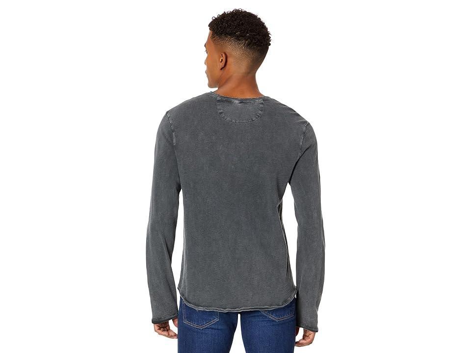Lucky Brand Weekend Slub Jersey Jersey Long Sleeve Henley (Jet ) Men's T Shirt Product Image
