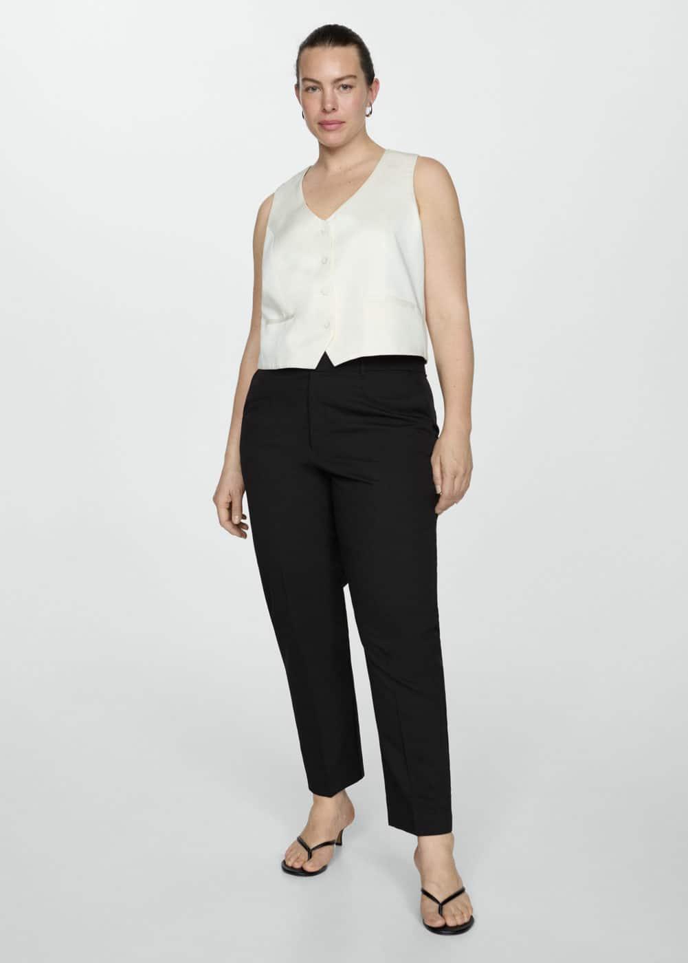 Mango tailored cigarette pants Product Image