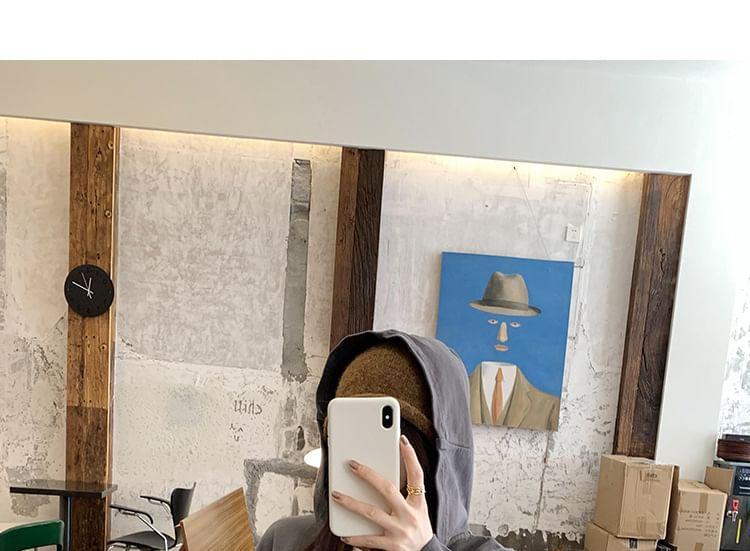 Mock Two-Piece Two Tone Hoodie Product Image