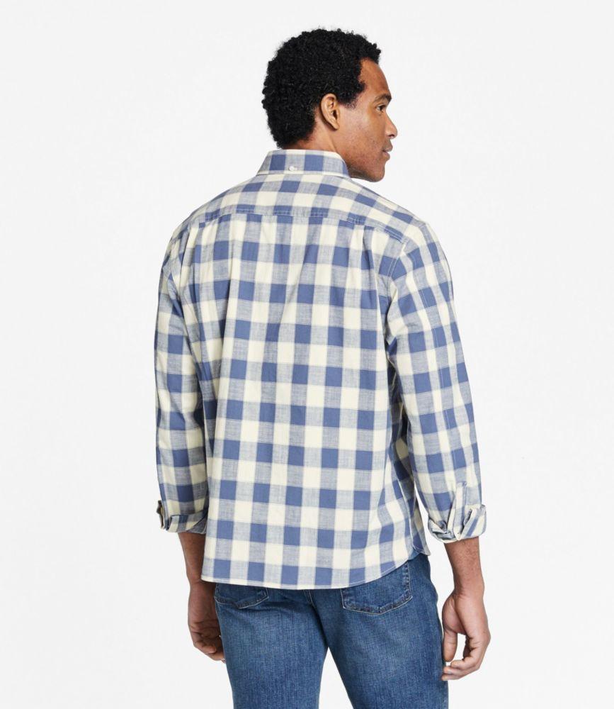 
                            Men's Comfort Stretch® Chambray Shirt, Traditional Untucked Fit, Long-Sleeve, Print
                         Product Image