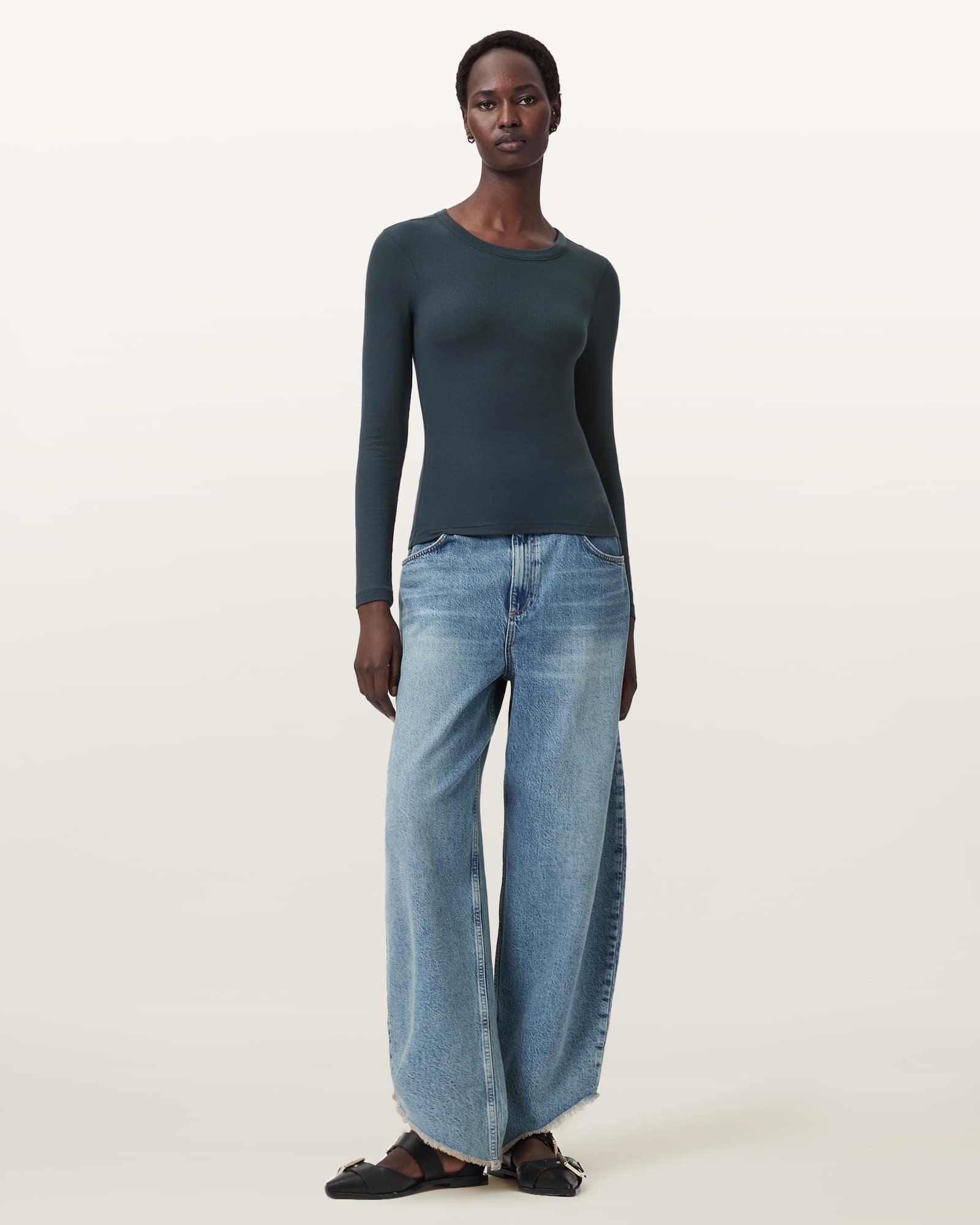 Rina Long Sleeve Crew Neck T-Shirt Product Image