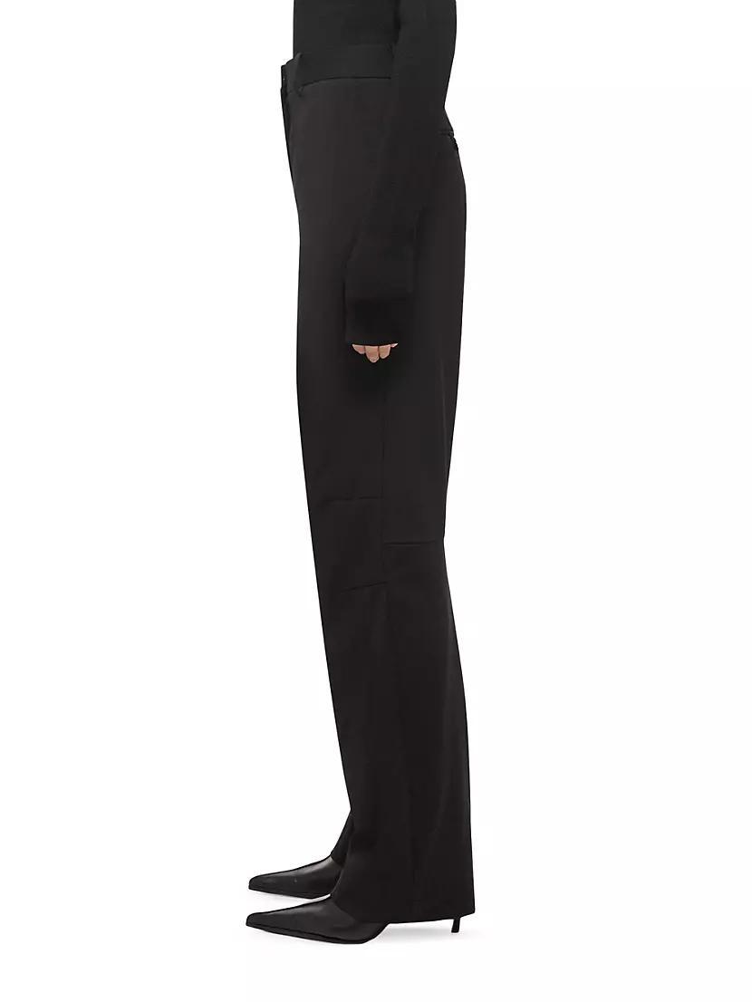 Curve Car Wool Trousers Product Image