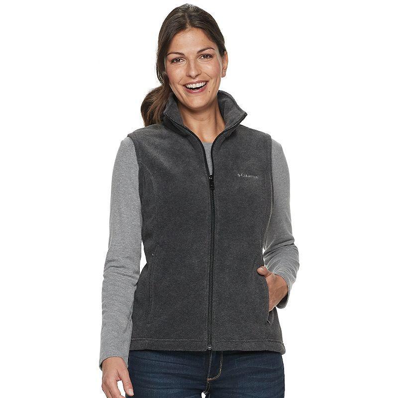 Petite Columbia Benton Springs Fleece Vest, Women's, Size: Large Petite, Black Product Image