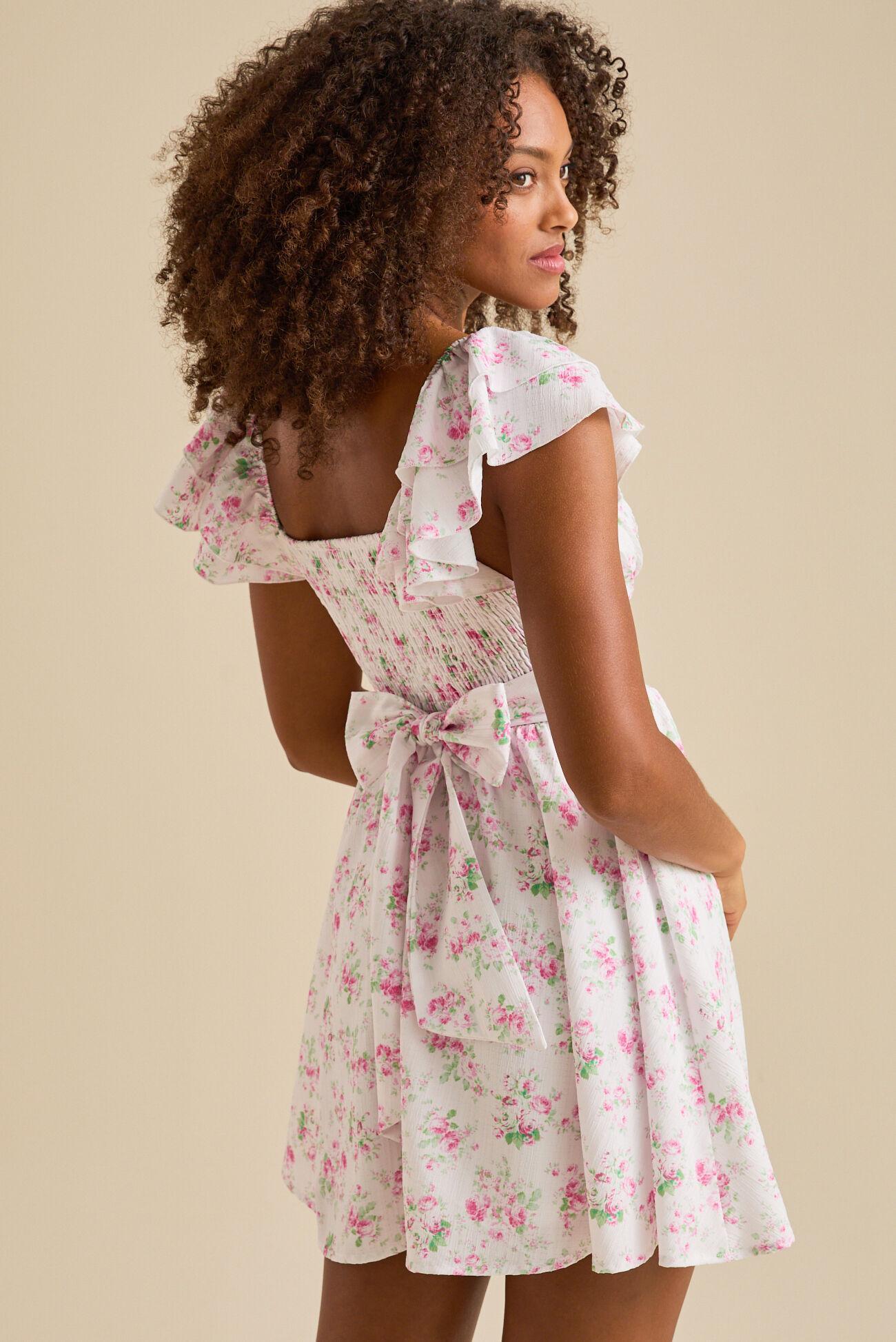 Maria Floral Mini Dress Product Image