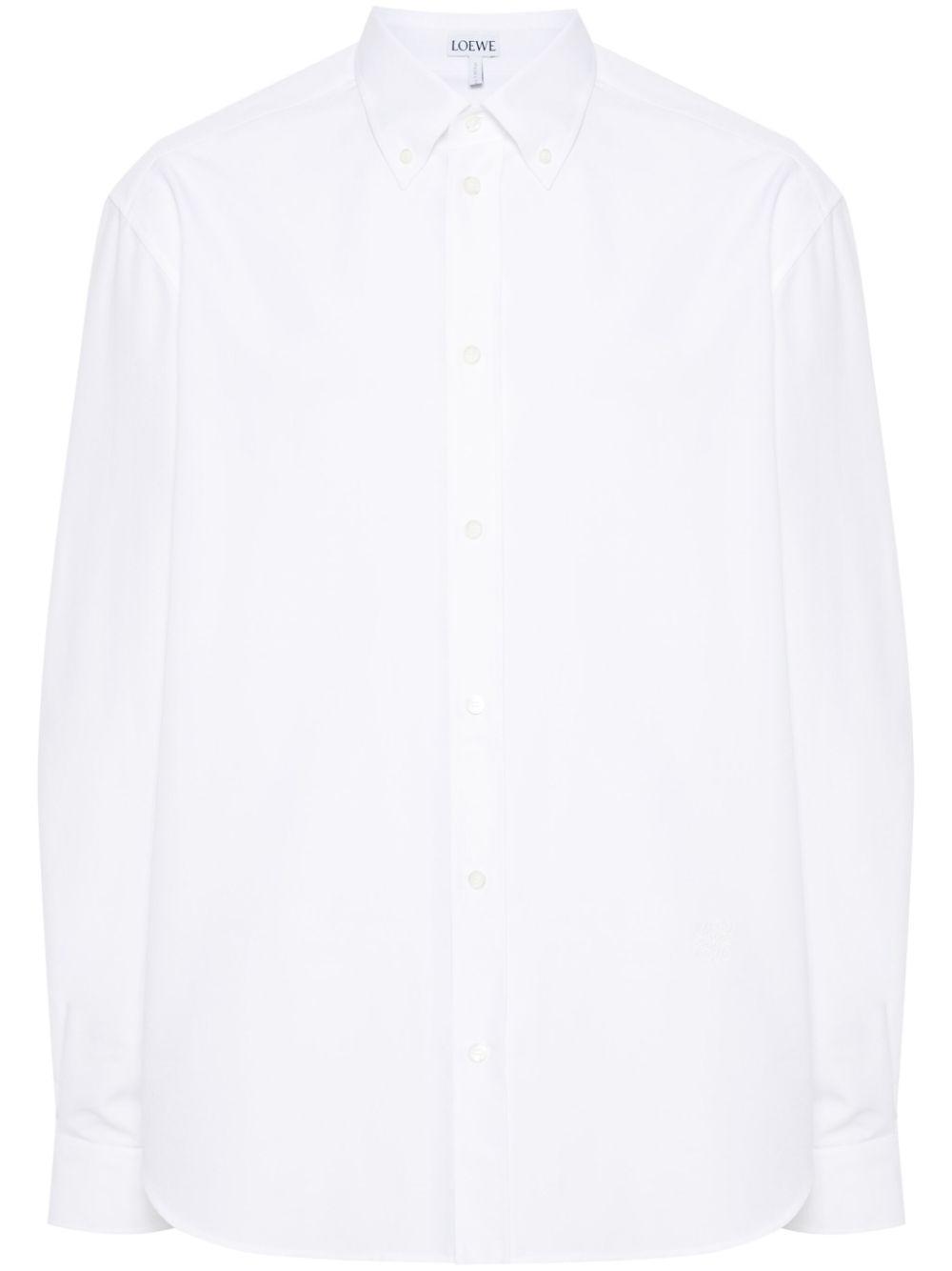 LOEWE Cotton Shirt In White Product Image