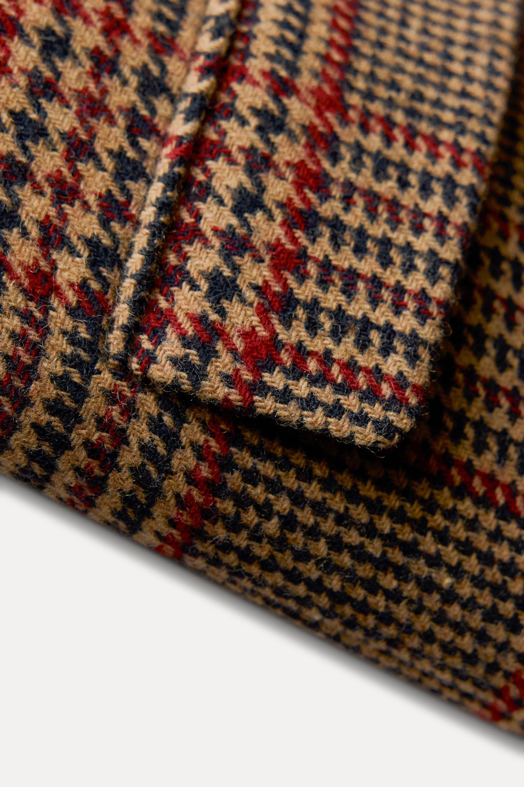 WOOL BLEND PLAID BLAZER ZW COLLECTION Product Image
