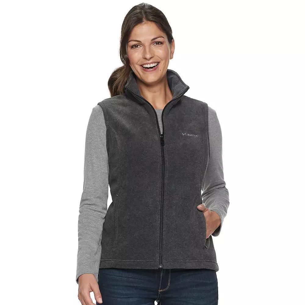 Petite Columbia Benton Springs Fleece Vest, Women's, Size: Large Petite, Black Product Image