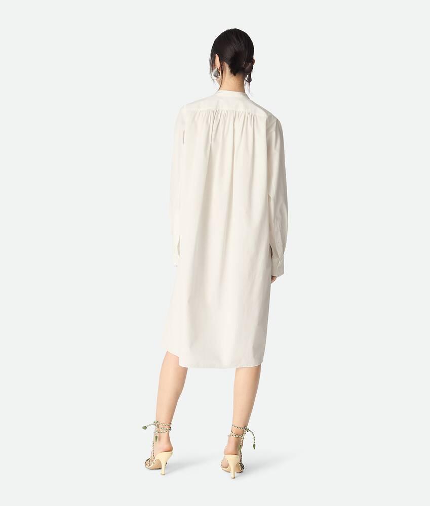 Women's Compact Cotton Dress in Chalk Product Image