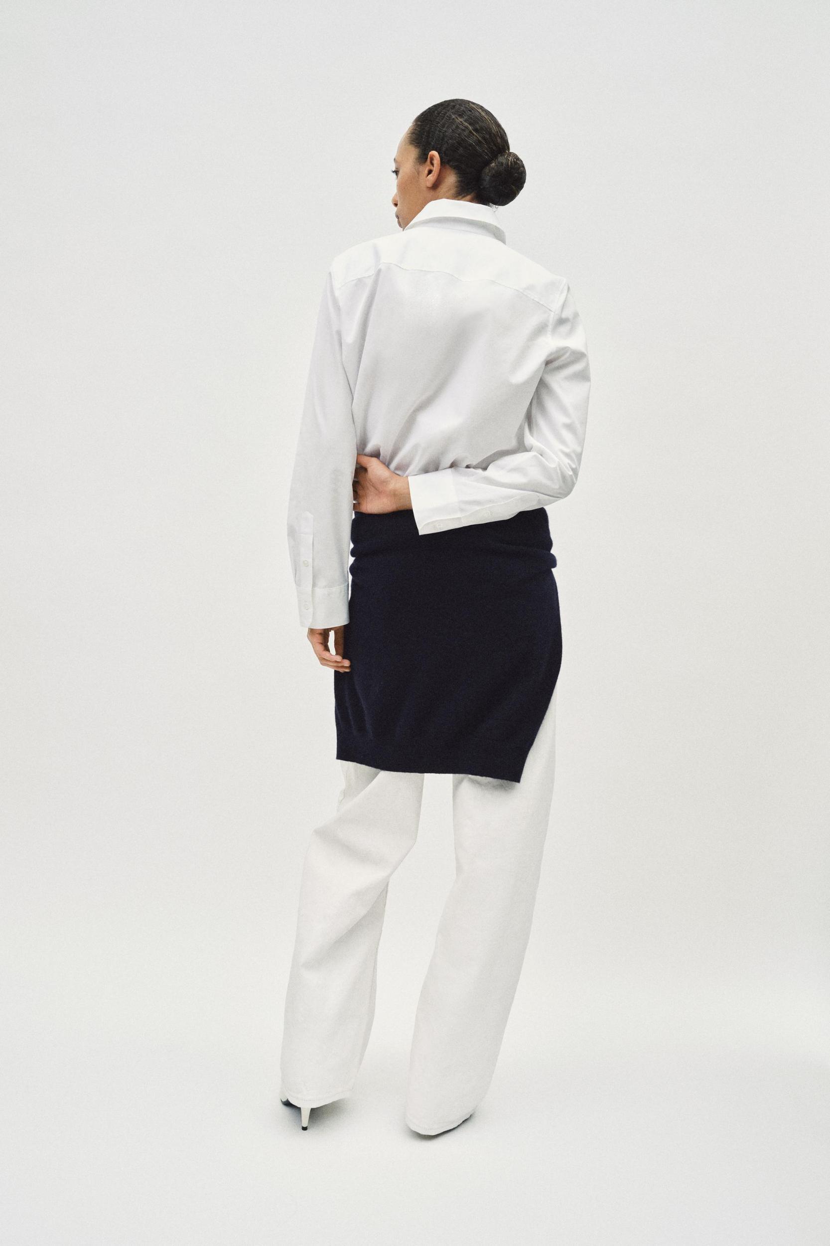 POPLIN SHIRT ZW COLLECTION Product Image