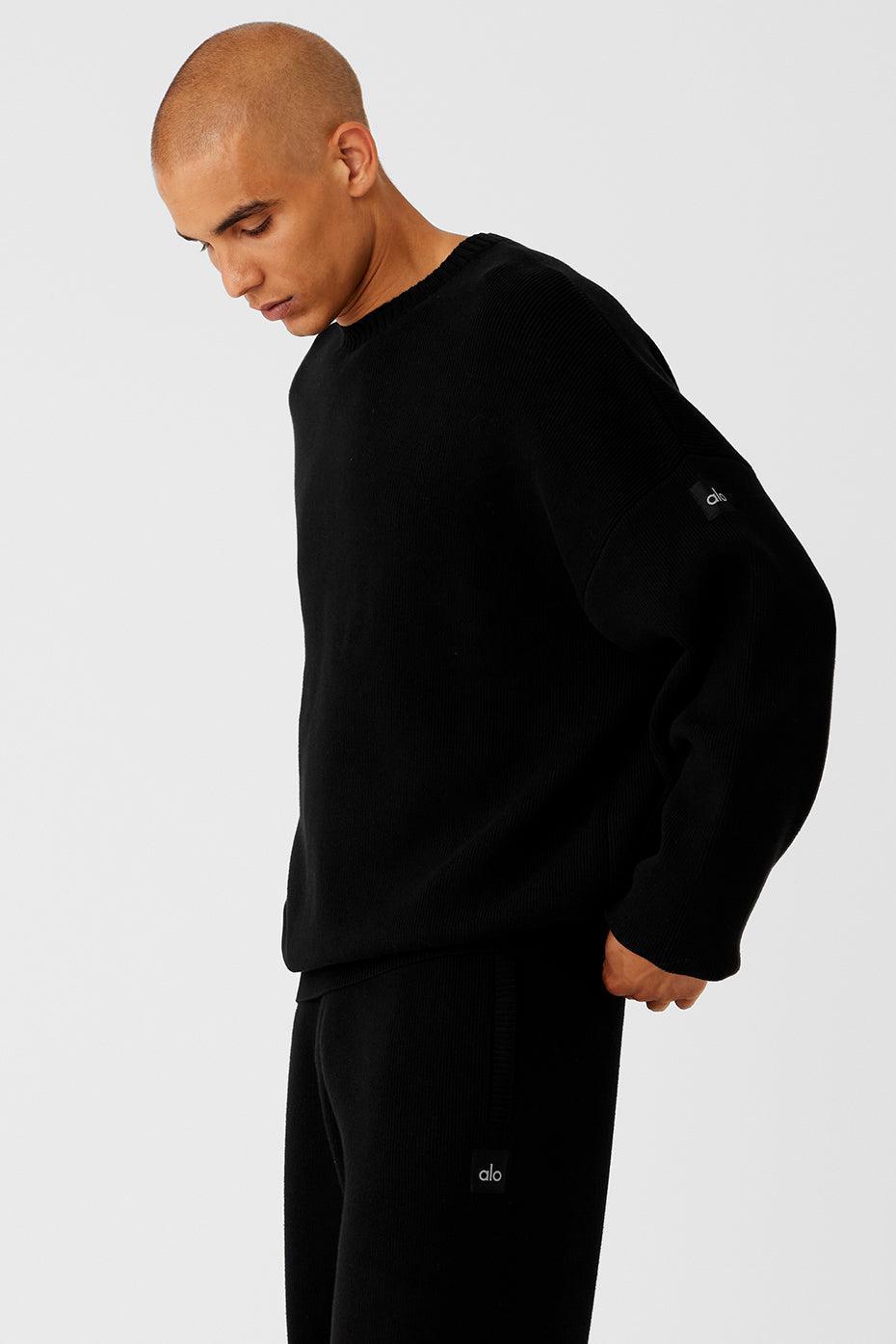 Scholar Crew Neck Sweater - Black Female Product Image