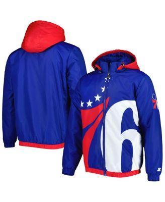 Men's Starter Royal Philadelphia 76ers The Triple Double Full-Zip Hoodie Jacket, Size: Large, 76r Blue Product Image
