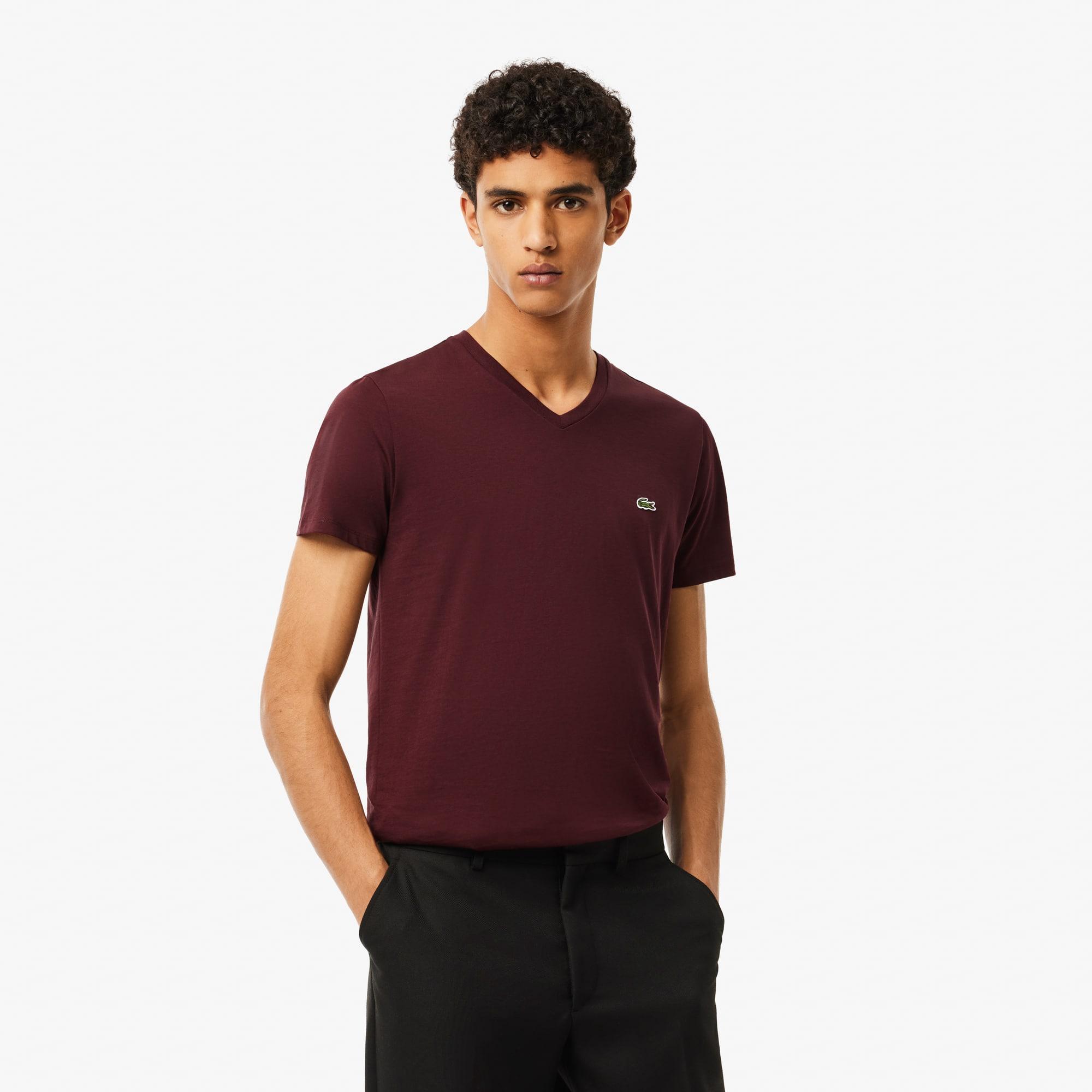 Men's Lightweight Pima Cotton V-Neck T-Shirt Product Image