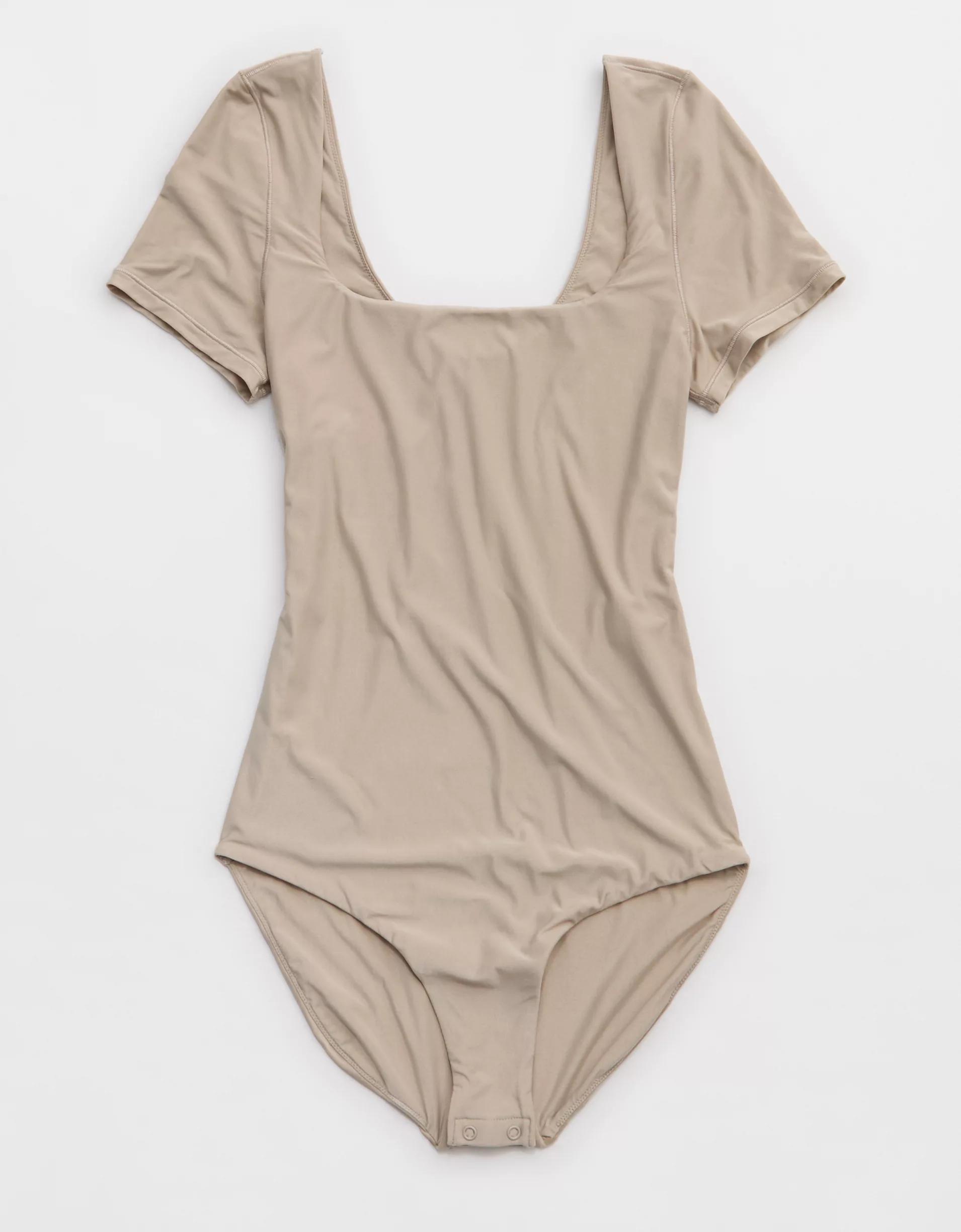 SMOOTHEZ Short Sleeve Square Neck Bodysuit  Product Image