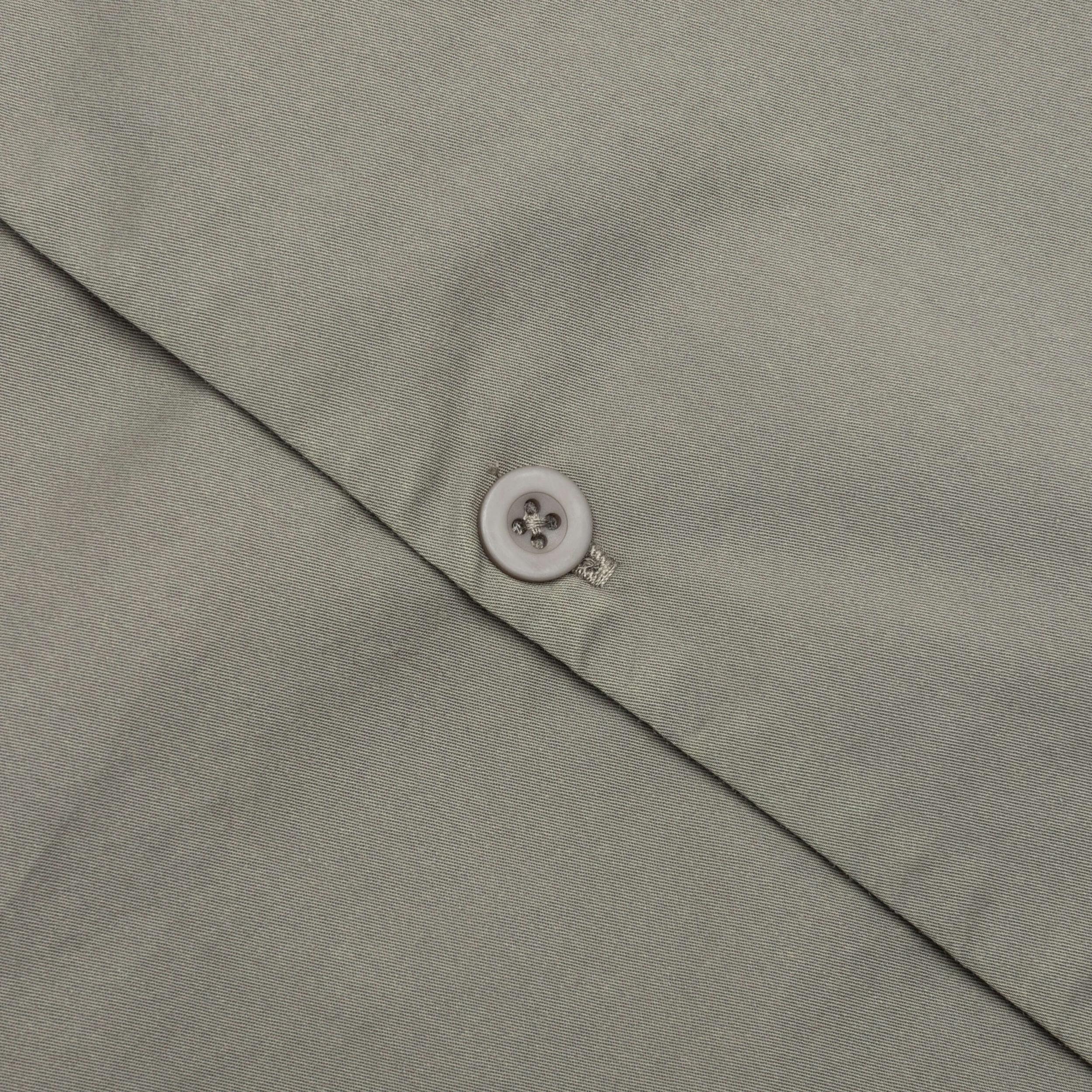 Script Camp Collar Shirt - Washed Khaki Male Product Image