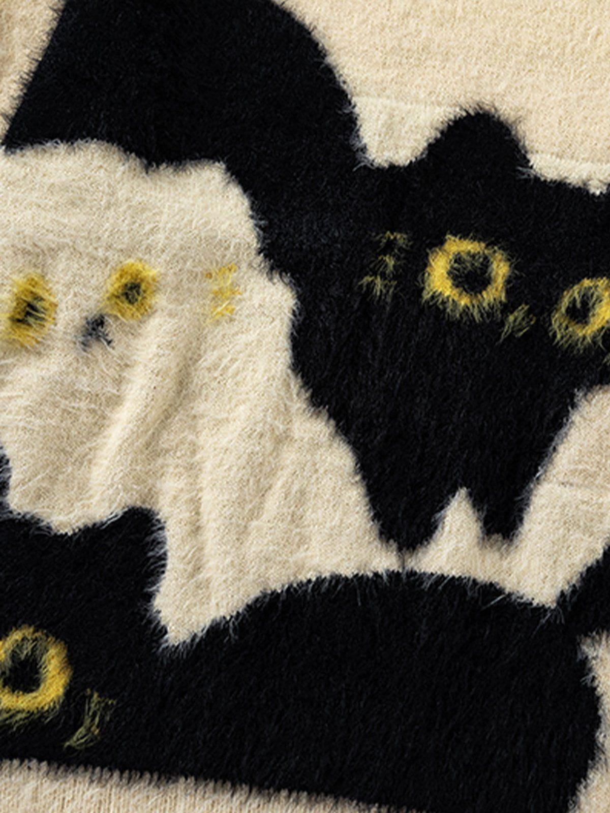 Aelfric Eden Color Blocking Cat Sweater Product Image