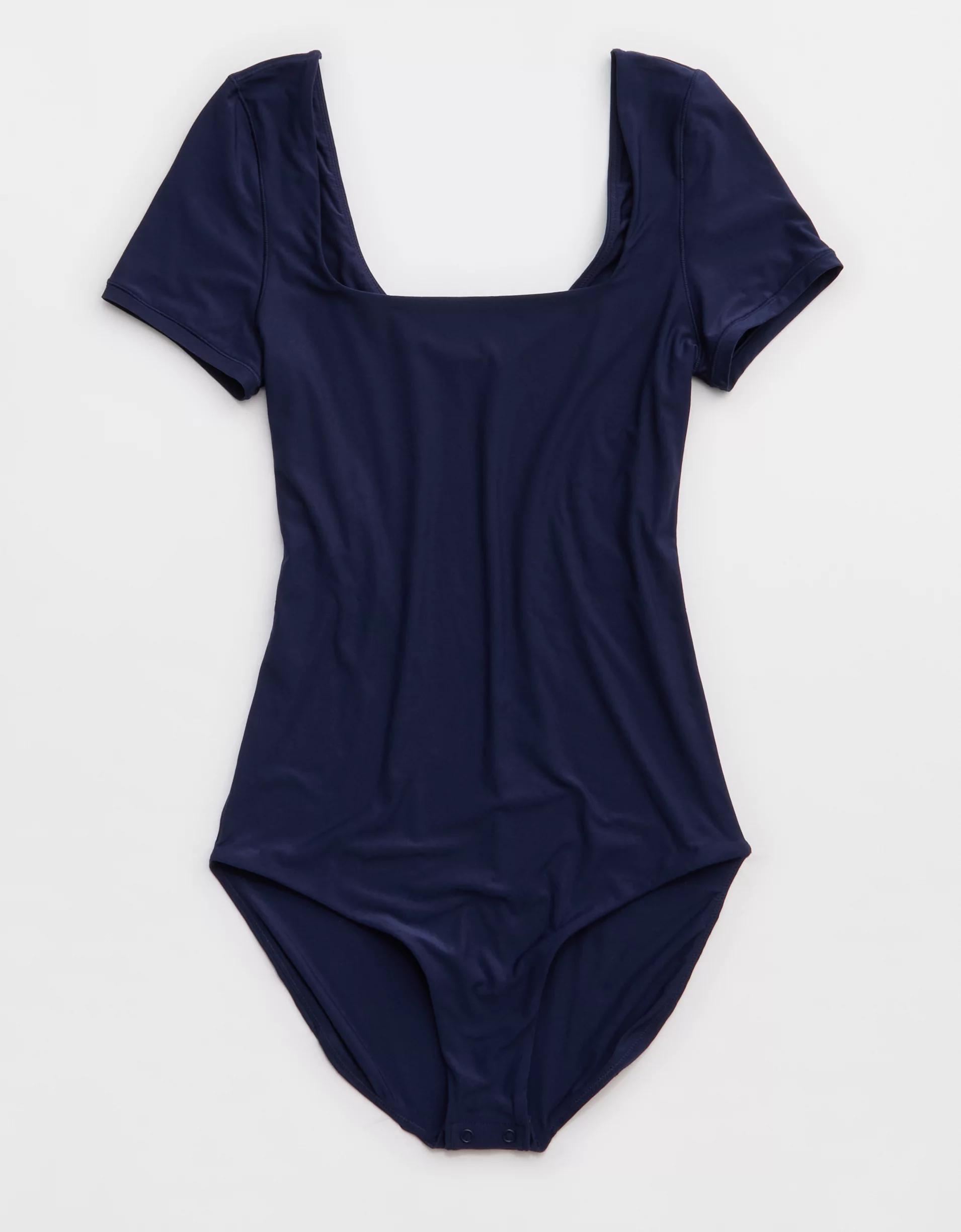 SMOOTHEZ Short Sleeve Square Neck Bodysuit  Product Image