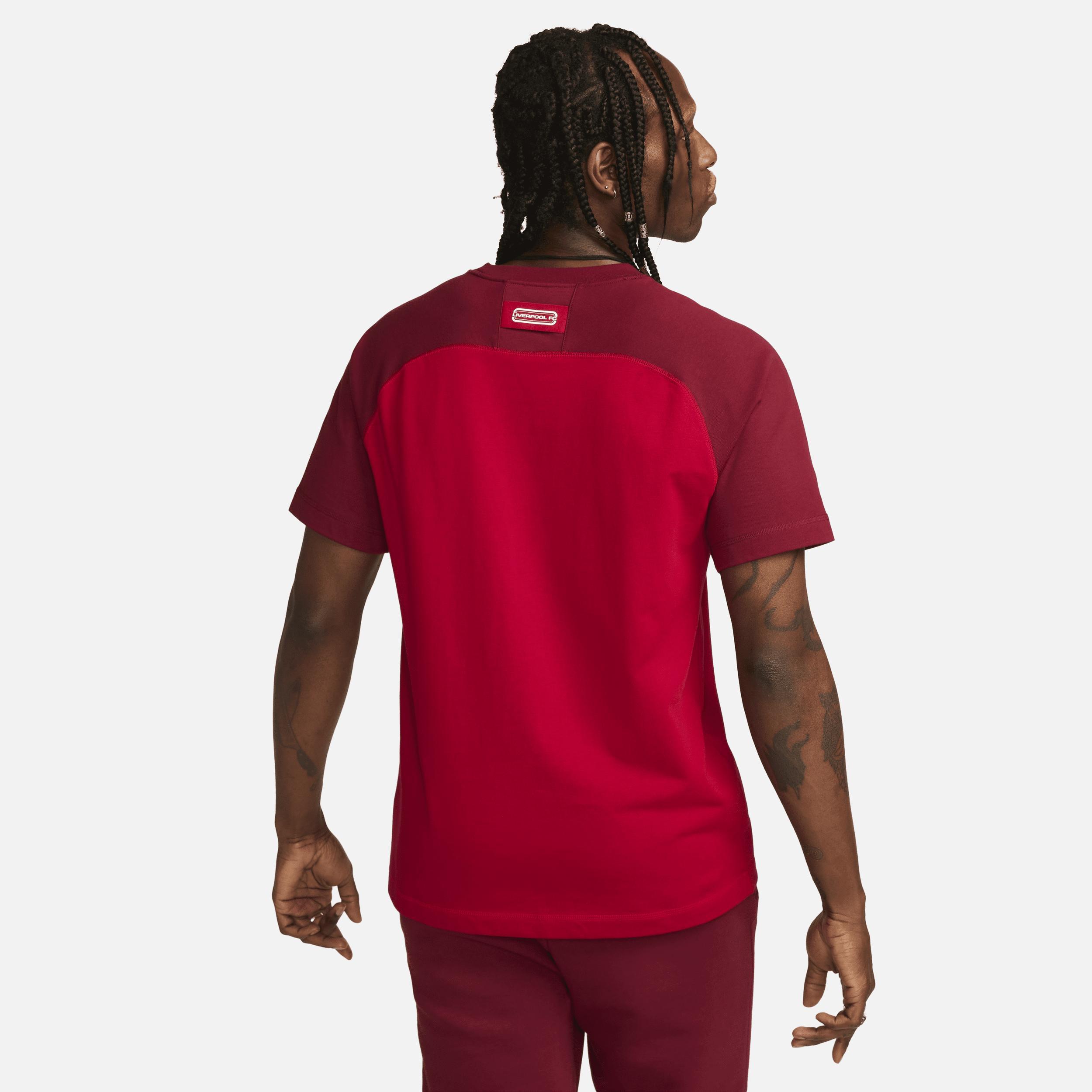 Men's Nike Red Liverpool Travel Raglan T-Shirt, Size: Small, Lvp Red Product Image