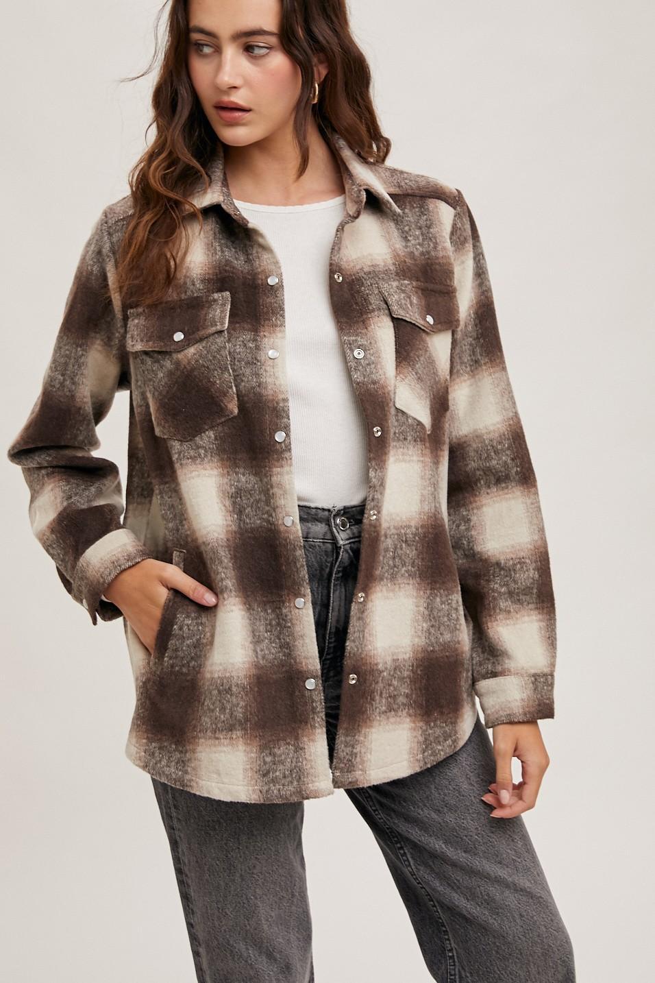 Chloe Flannel Shacket Product Image
