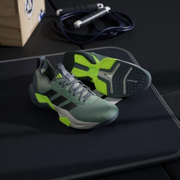 adidas Rapidmove ADV 2 HIIT training shoes Silver Green 11 Mens Product Image