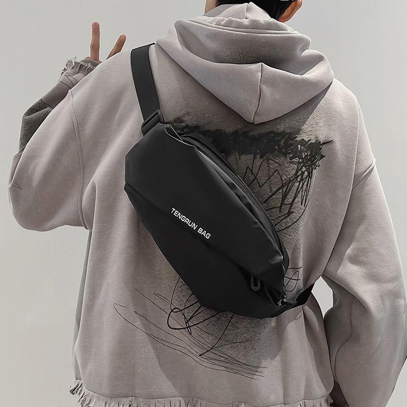 Lettering Panel Sling Bag Product Image