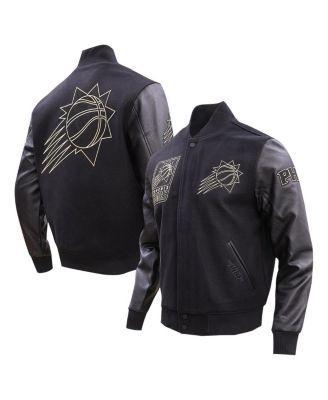 Mens Pro Standard Black Phoenix Suns Gold Stitch Varsity Jacket Product Image