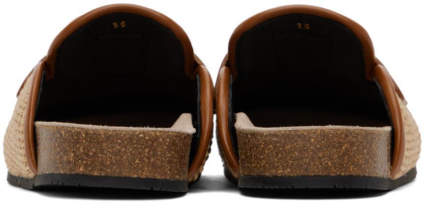 JW ANDERSON Raffia Loafer Mules In 19592-101-natural Product Image