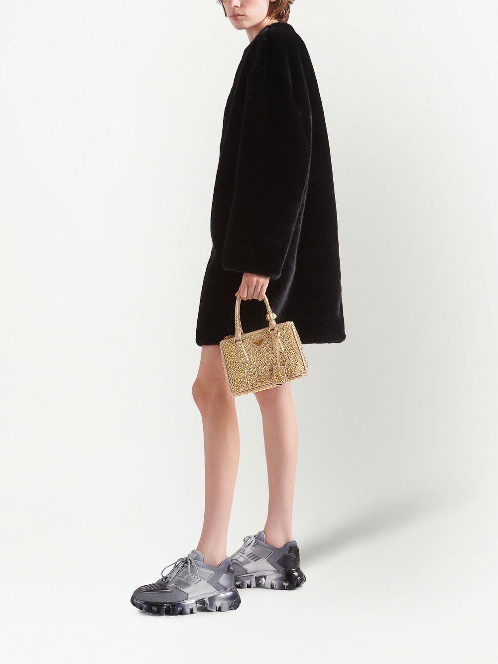 Galleria crystal-embellished satin mini bag Product Image