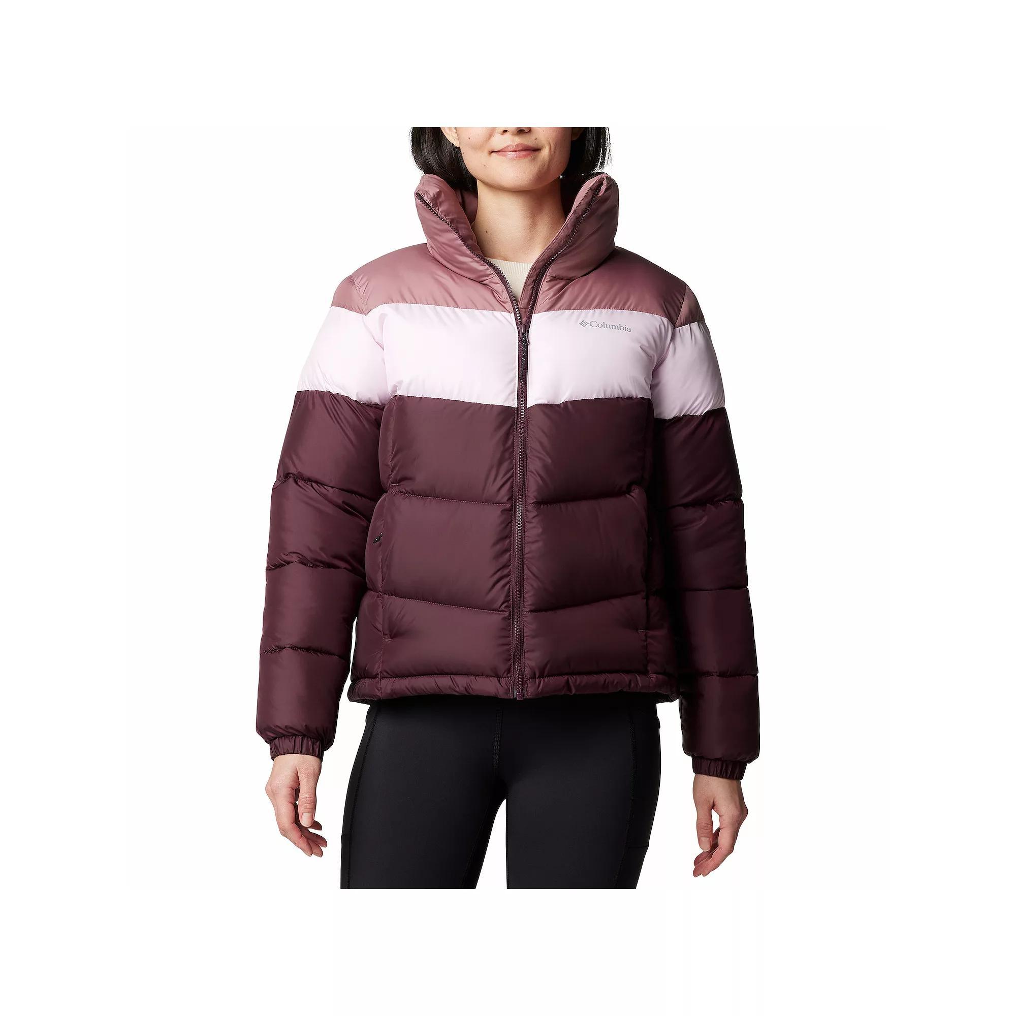 Women's Columbia Puffect II Colorblock Winter Puffer Jacket, Size: Large, Moonvista Colorblock Product Image