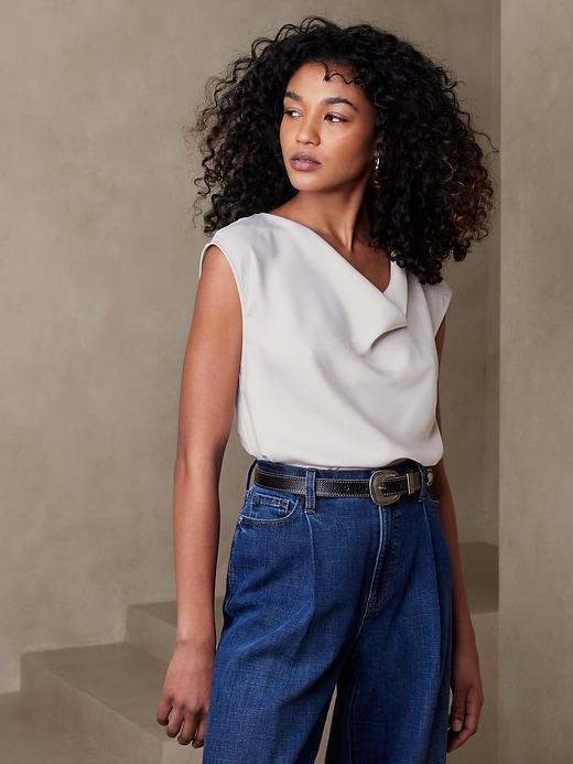 Cowl-Neck Top Product Image