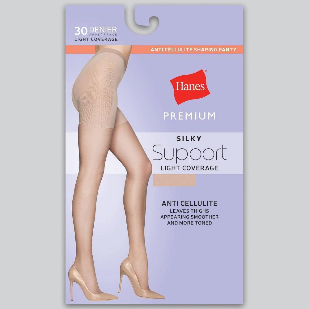 Hanes Premium Women's Sheer High-Waist Shaping Pantyhose - Nude M: Tummy, Hip, Thigh, Bottom Slimming Hosiery Product Image