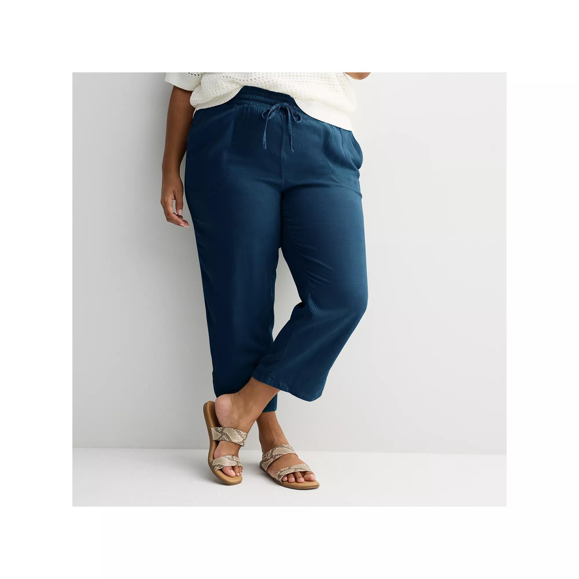 Plus Size Sonoma Goods For Life® Easy Utility Pants, Women's, Size: 3XL, Blue Product Image