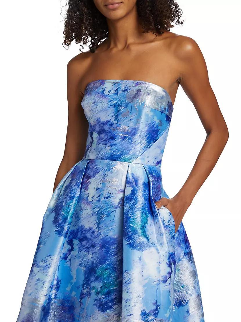 Violet Jacquard Midi-Dress Product Image