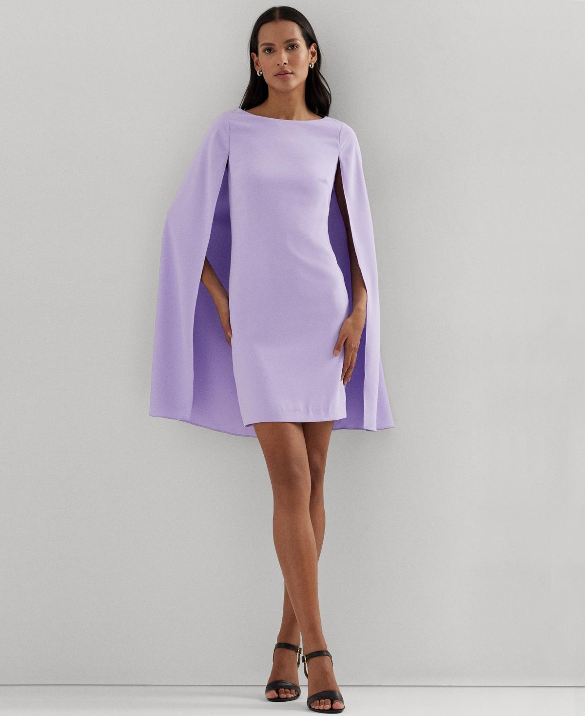 Lauren Ralph Lauren Cape Georgette Cocktail Dress Women's Dress Product Image