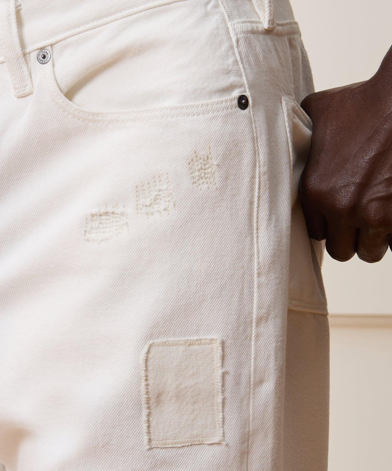 Relaxed Distressed Selvedge Jean Product Image
