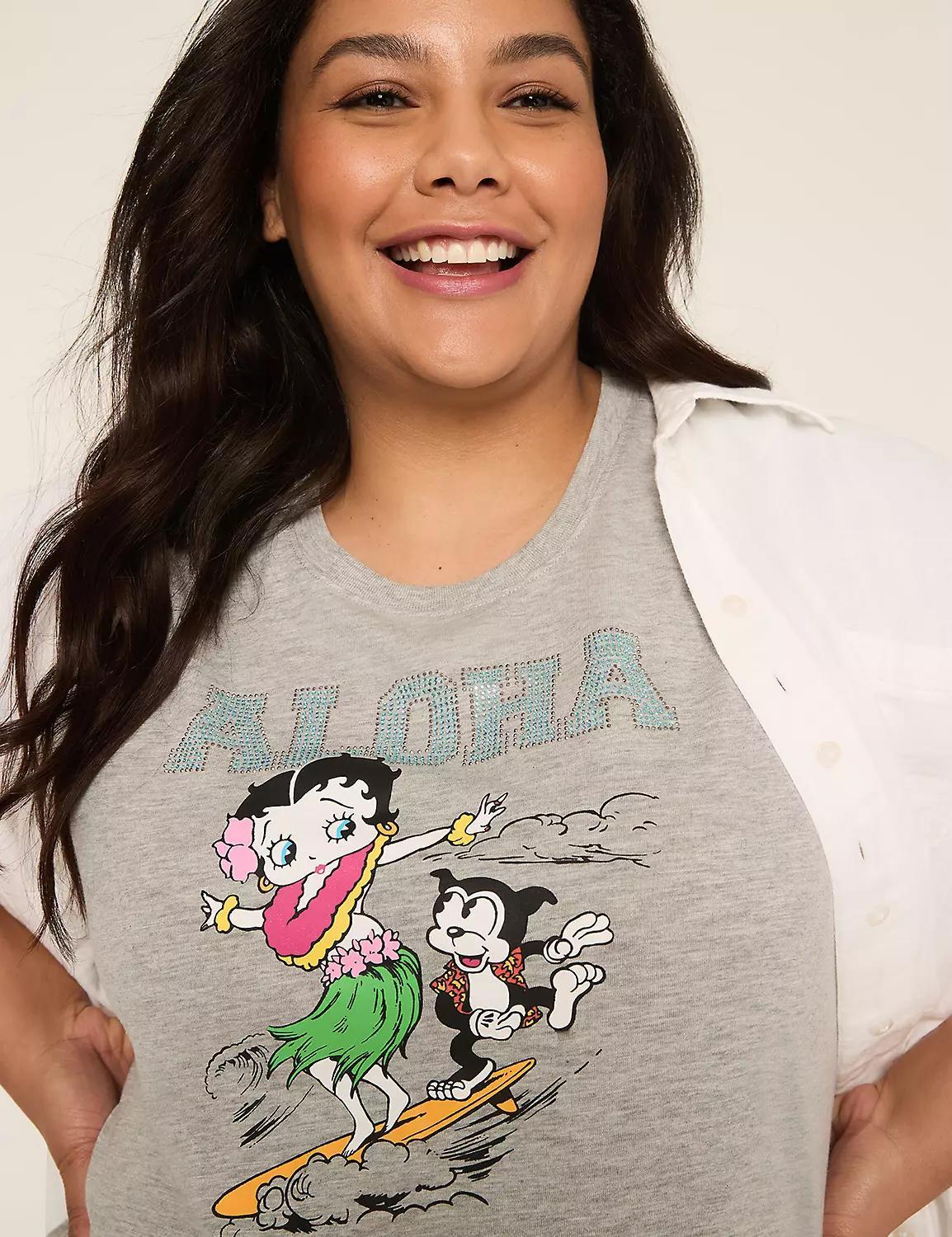Betty Boop Aloha Graphic Tee Product Image