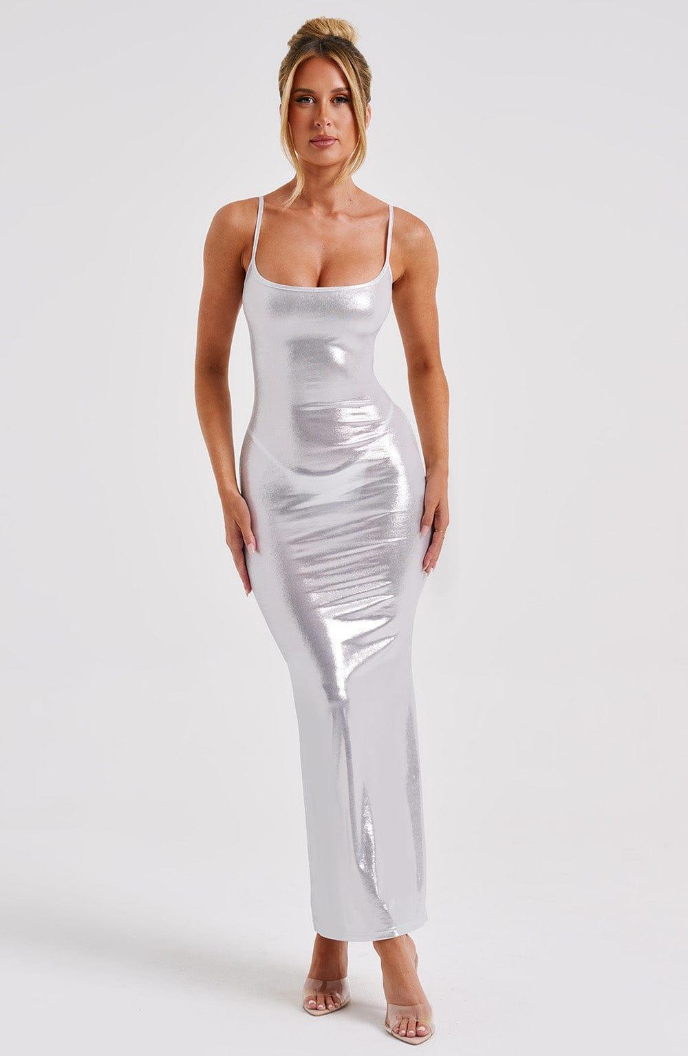 Kyranni Maxi Dress - Silver Product Image