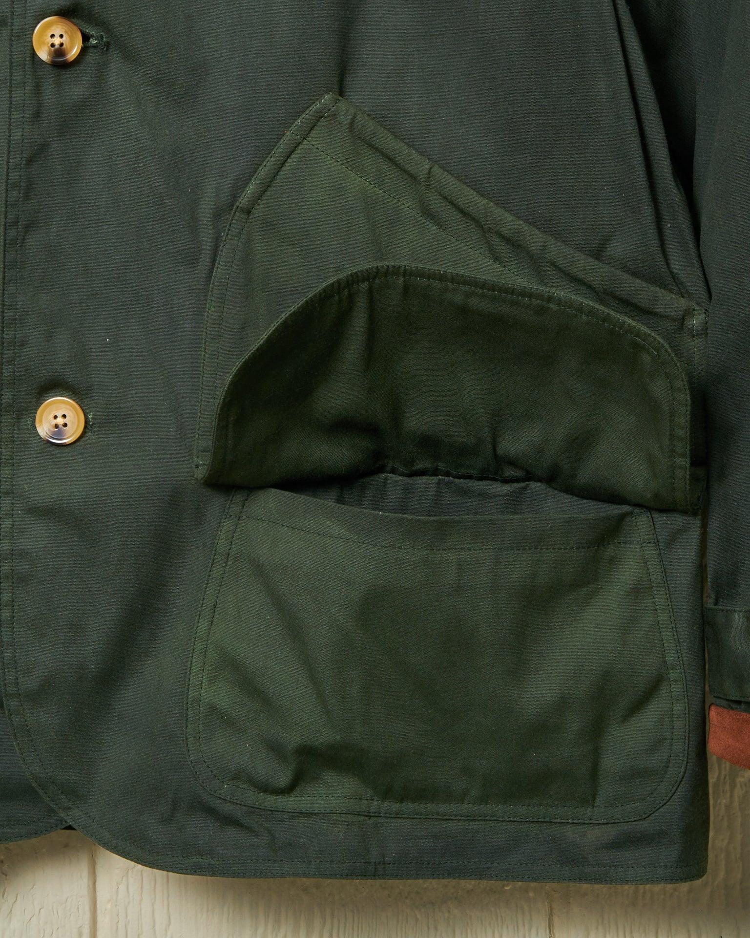 Gamekeeper Jacket in Olive Waxed Canvas Product Image