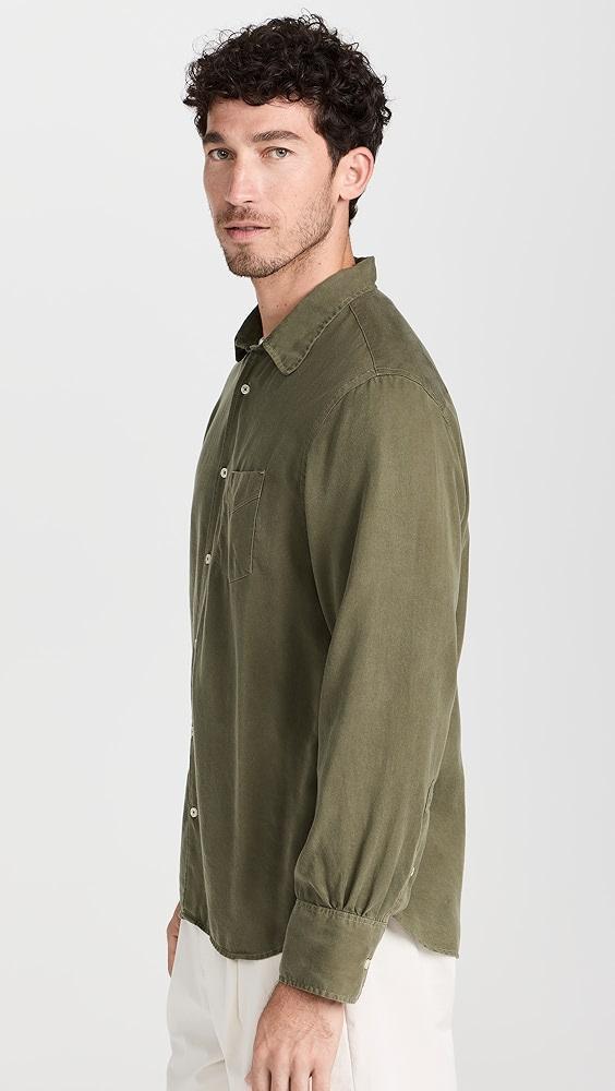 Officine Generale Benoit Garment Dye Contrast Stitch Shirt | Shopbop Product Image